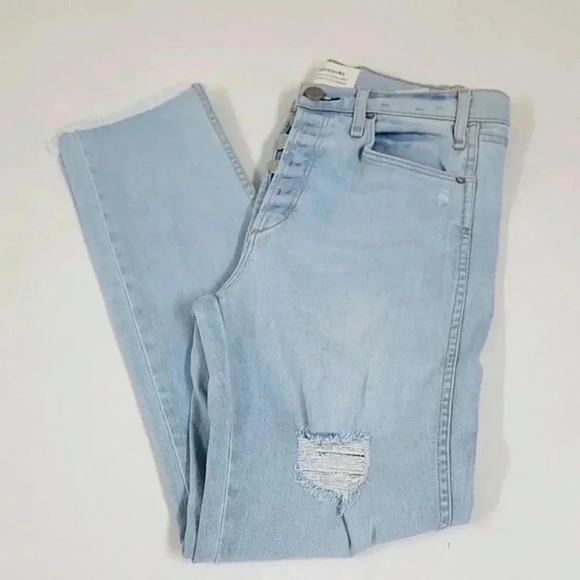 McGuire Denim Denim - MCGUIRRE Distressed Straight Leg Jeans